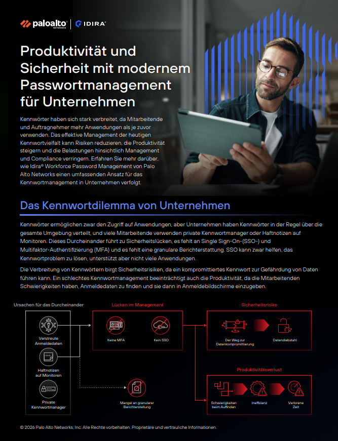 Produktivität und Sicherheit mit modernem Passwortmanagement für Unternehmen			