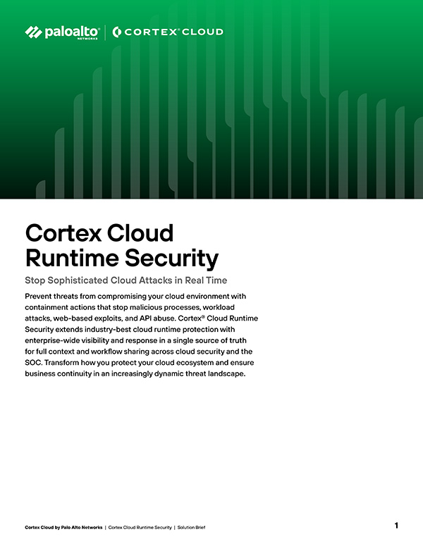 Cortex Cloud Runtime Security – Echtzeit-Abwehr von Cloud-Angriffen