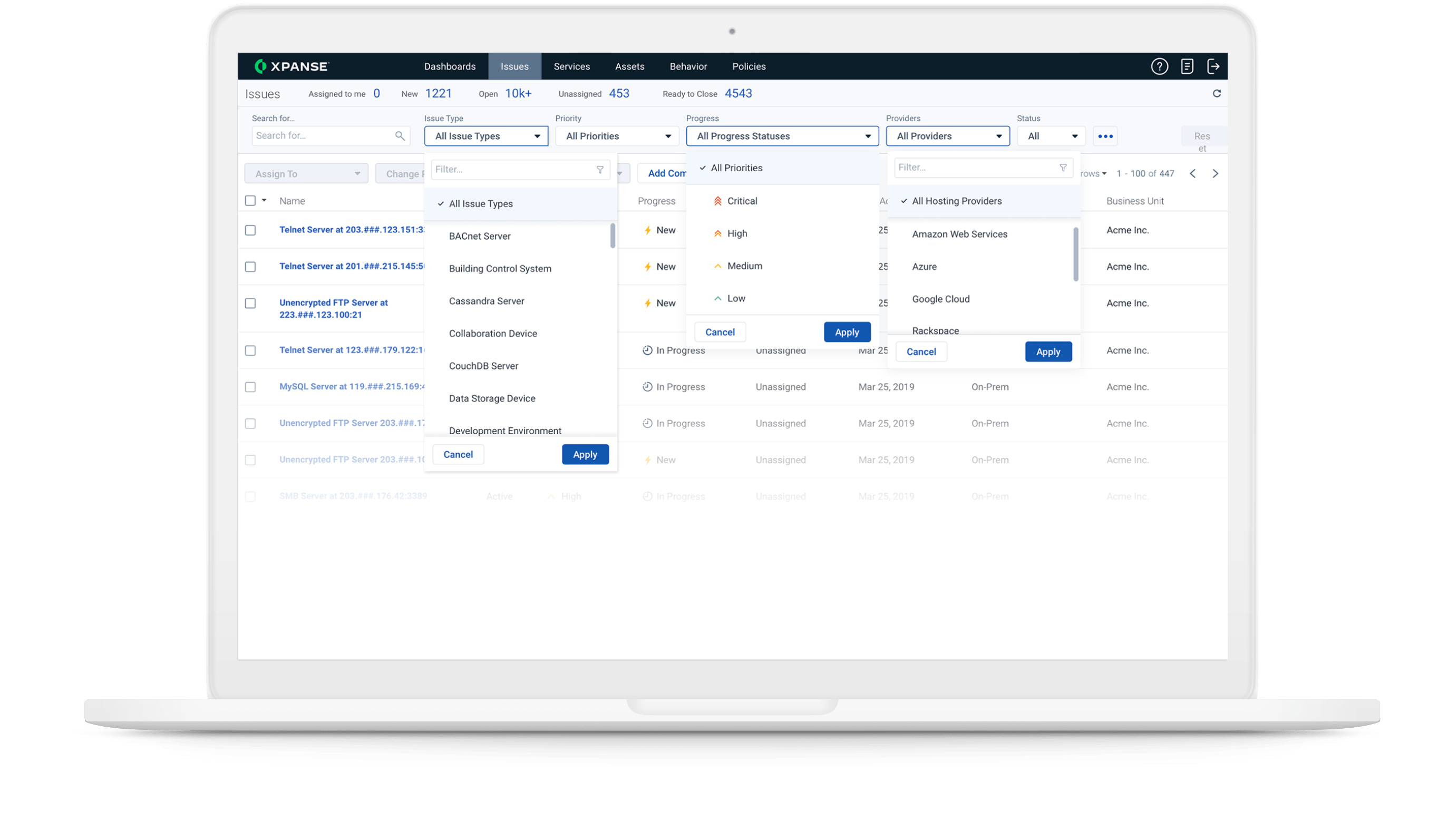 Integrierte Angriffsfläche