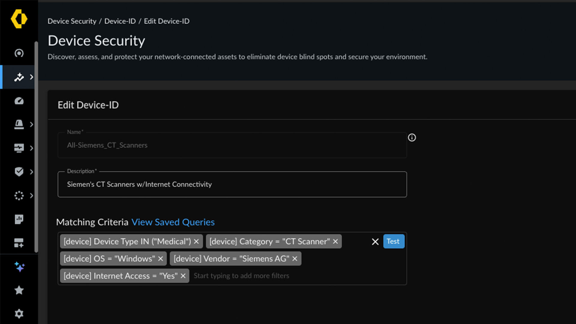 medical risk by advanced ID dashboard