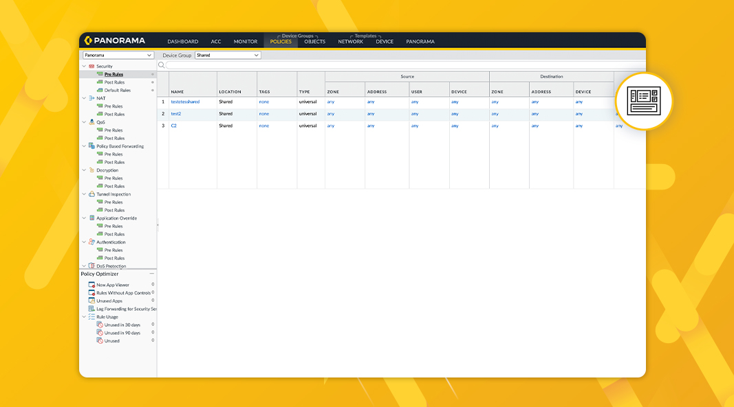 Konsistente Firewallregeln im gesamten Netzwerk