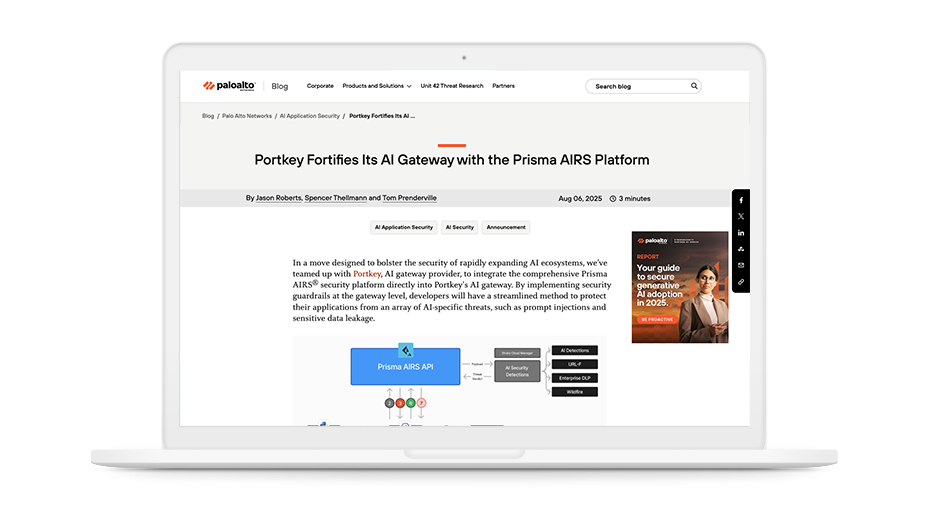 Prisma AIRS-Integration mit Portkey (auf Englisch)
