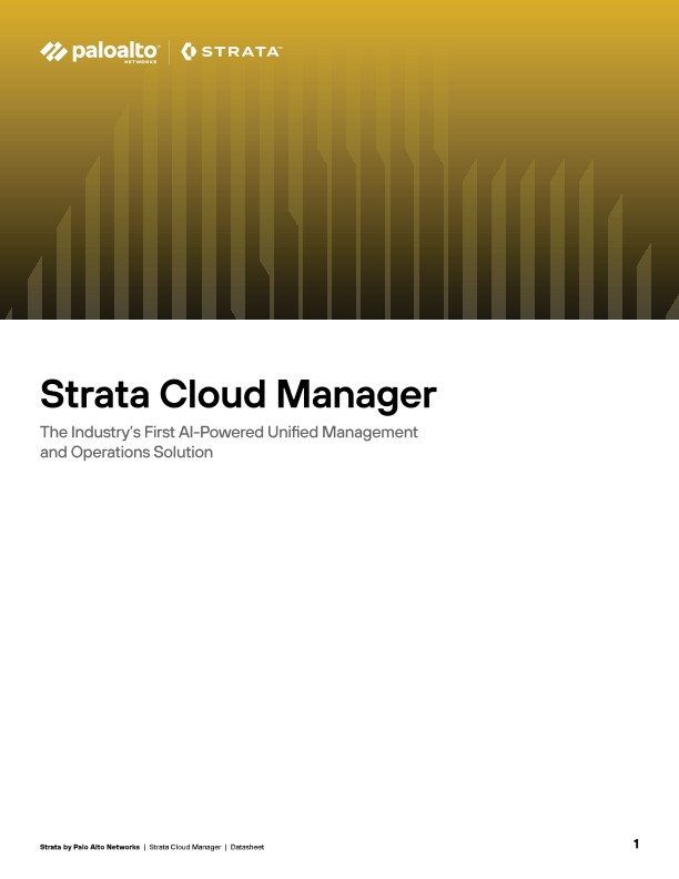 Laden Sie die Lösungsübersicht zu Strata Cloud Manager herunter
